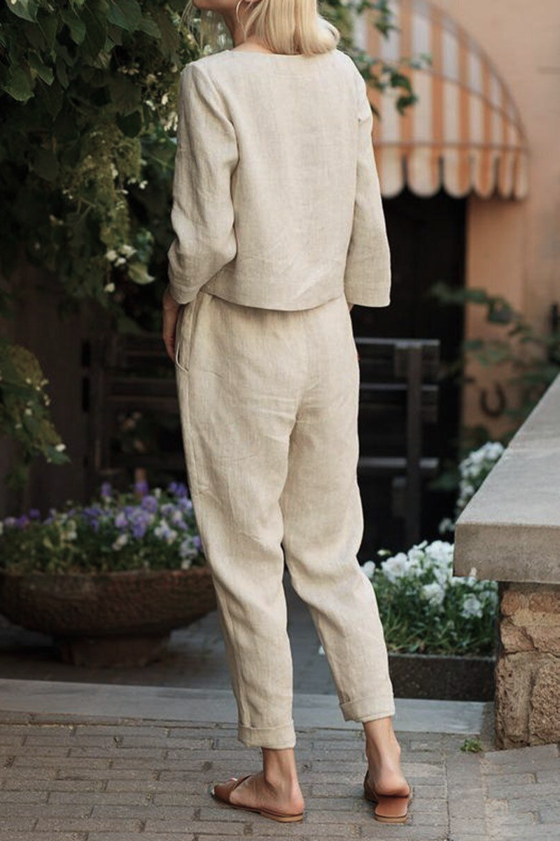 Cotton-Linen Monochrome Capsule - 78