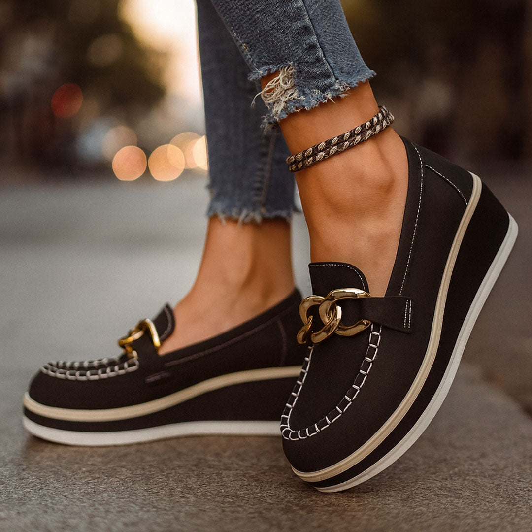 Abigail | Relia Chain Comfort Platform Loafer - 3