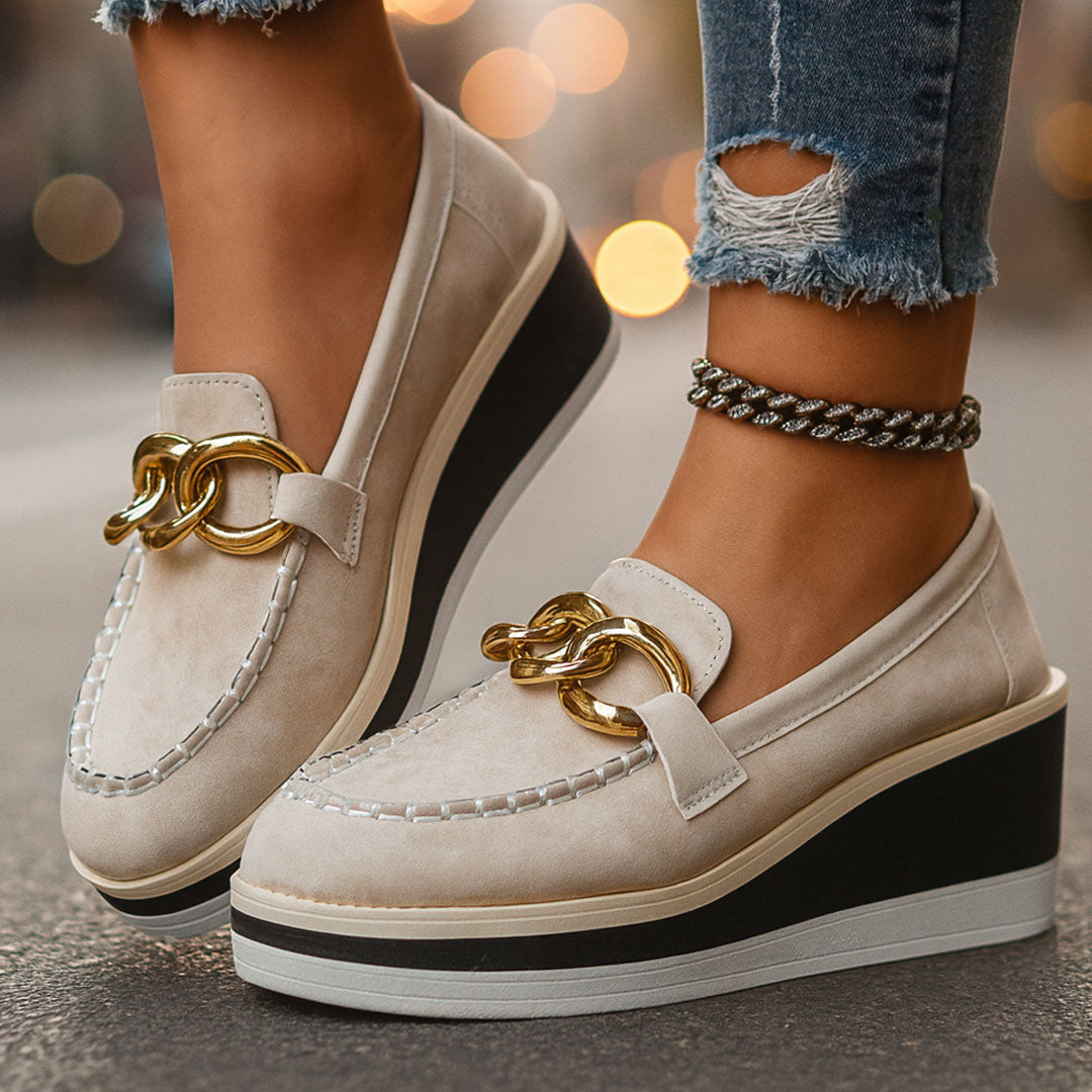 Abigail | Relia Chain Comfort Platform Loafer - 5