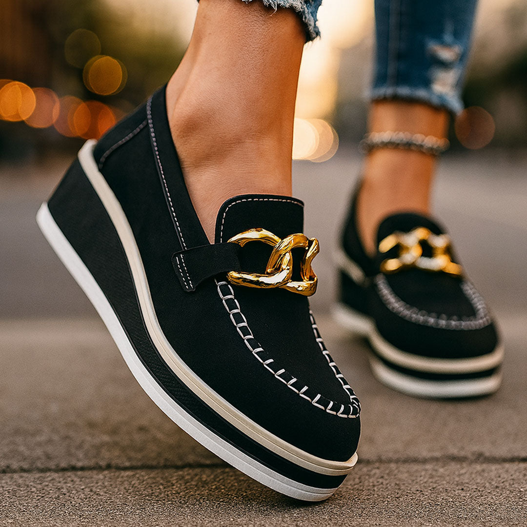 Abigail | Relia Chain Comfort Platform Loafer - 1