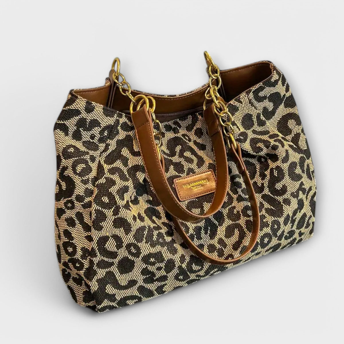 Benedicte | Leopard Canvas Tote