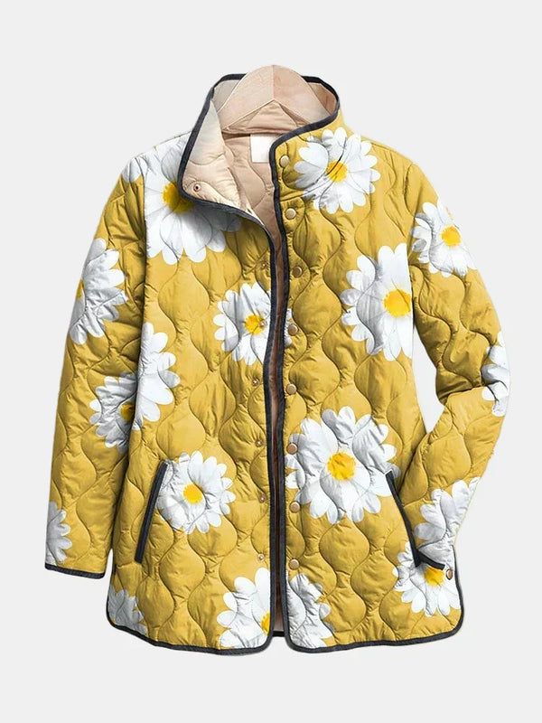 Goldenray™ | Charming Daisy Pattern Jacket