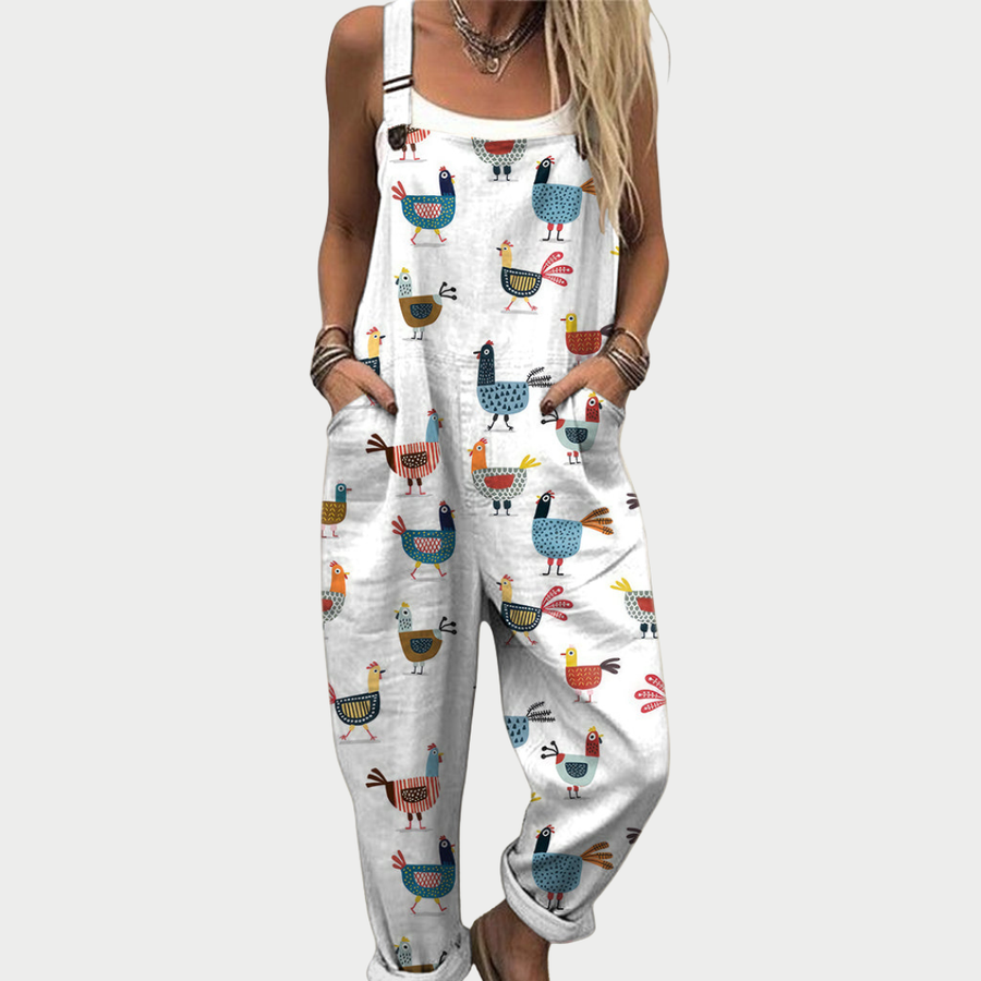 Comfortable Printed Jumpsuit