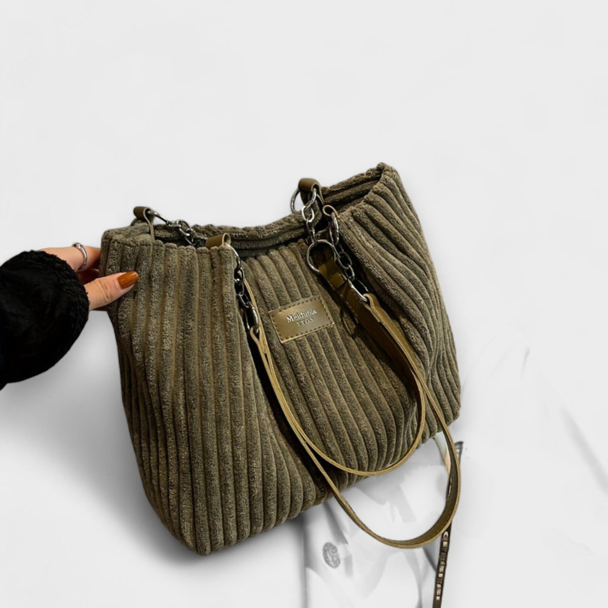Yolanda | Soft Cord Shoulder Bag