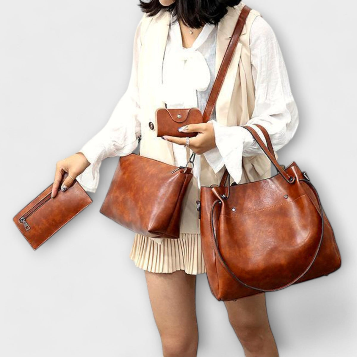 Selene | 4-Piece Vintage Bag Set