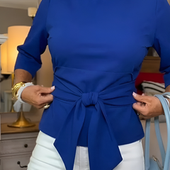 Daria | Stylish Bow Tie Waist Top - 3