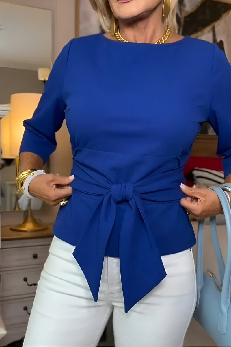 Daria | Stylish Bow Tie Waist Top - 3