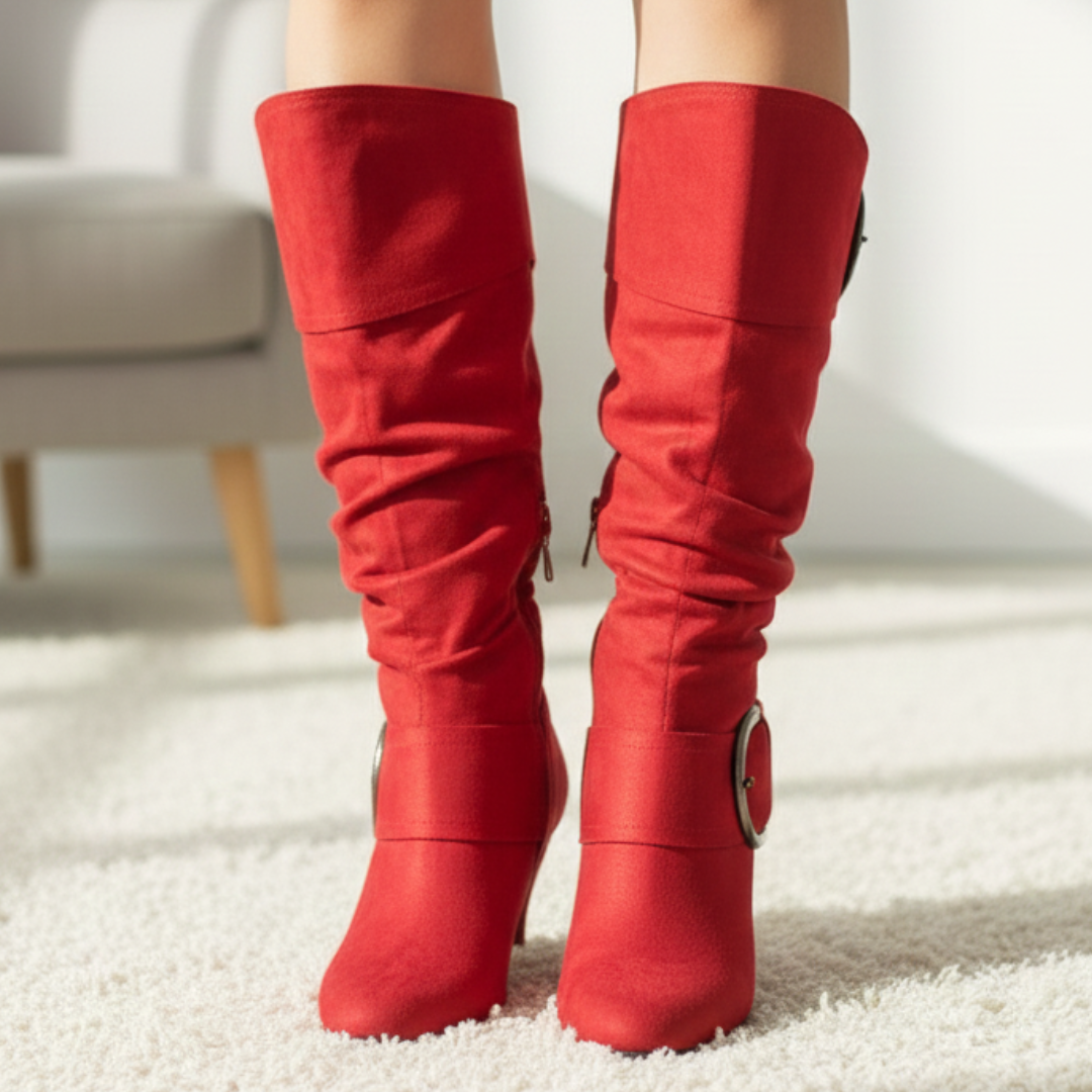 Brielle Double-Buckle Boots - 2