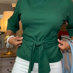 Daria | Stylish Bow Tie Waist Top - 4