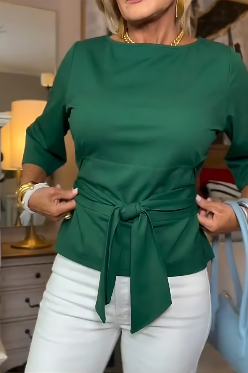 Daria | Stylish Bow Tie Waist Top - 4