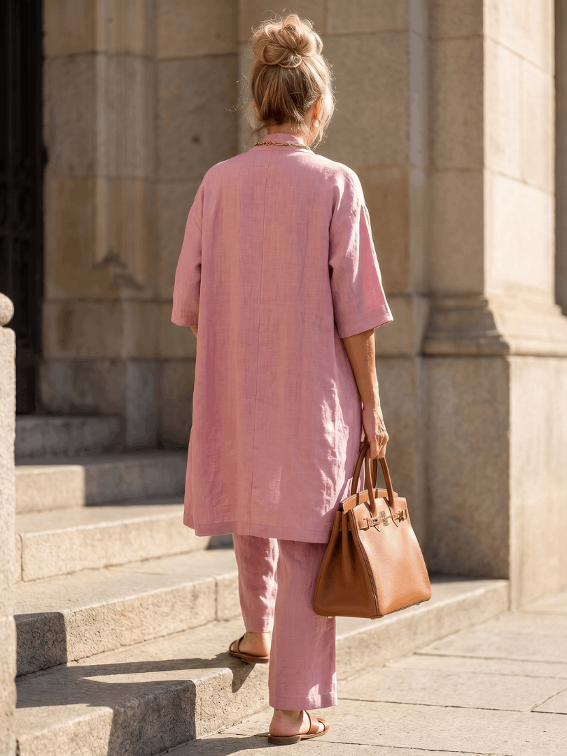 Yael | Three Piece Relaxed Top Pant Set