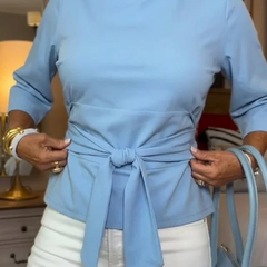 Daria | Stylish Bow Tie Waist Top - 5