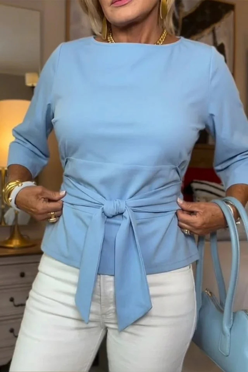 Daria | Stylish Bow Tie Waist Top - 5
