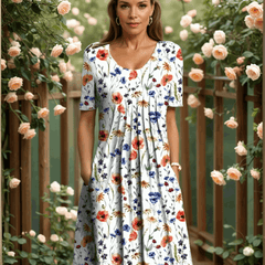 Georgina | Elegant Dress with Tummy Coverage