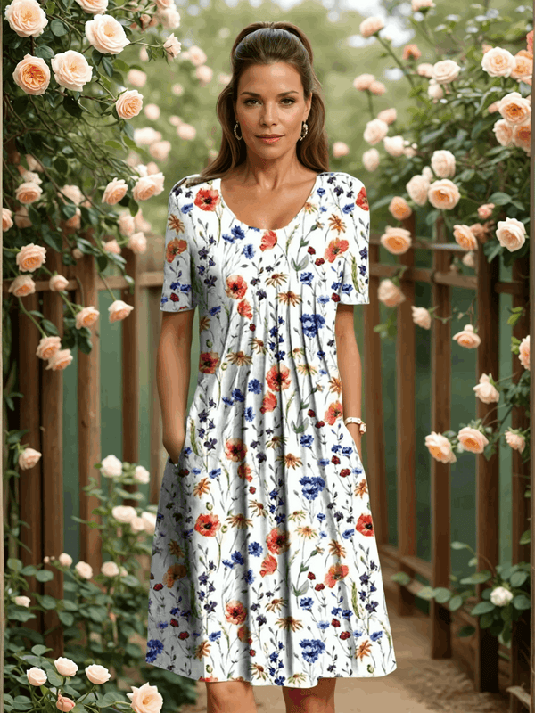 Georgina | Elegant Dress with Tummy Coverage
