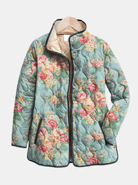 Ivela | Quilted Floral Print Jacket