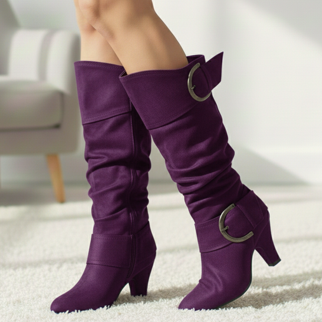 Brielle Double-Buckle Boots - 4