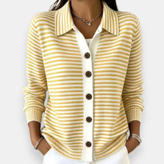 Nola | Gestreepte Herfst Cardigan - 7