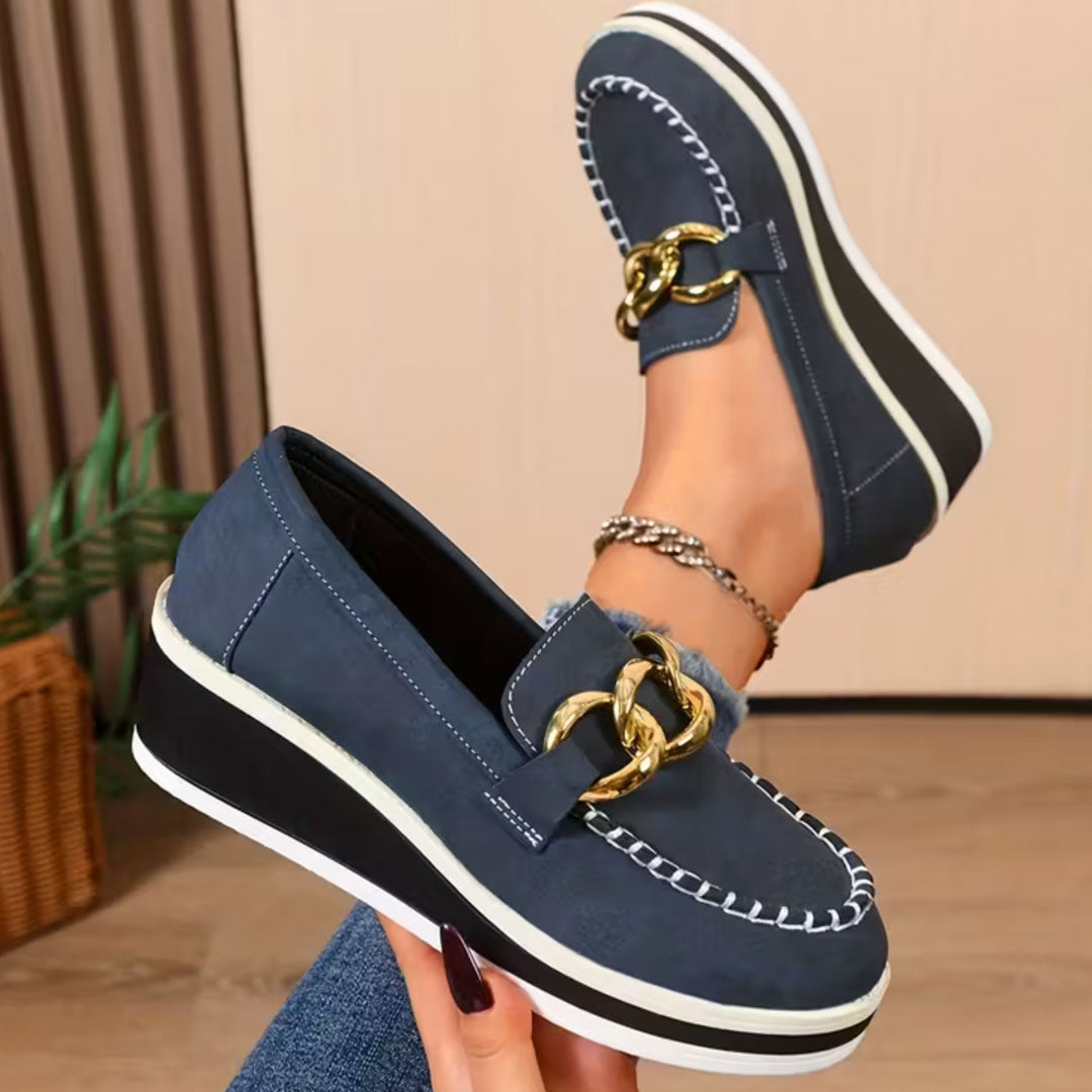 Abigail | Relia Chain Comfort Platform Loafer - 8