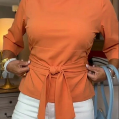 Daria | Stylish Bow Tie Waist Top - 7