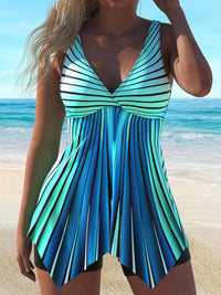 SeaHaven | Tropical Tankini Set – Confidence & Coverage for Every Summer Move