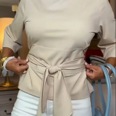 Daria | Stylish Bow Tie Waist Top - 6