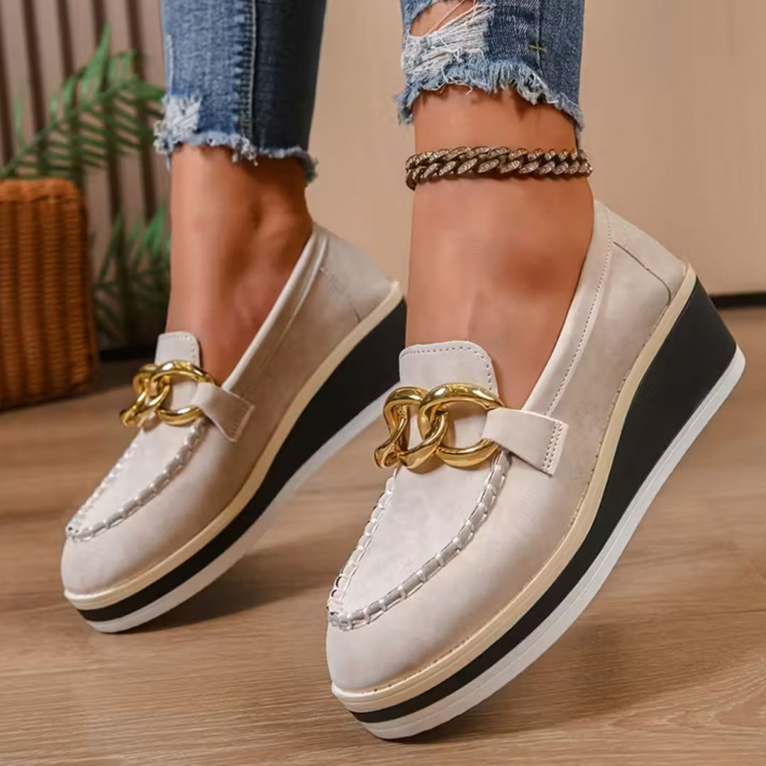 Abigail | Relia Chain Comfort Platform Loafer - 7