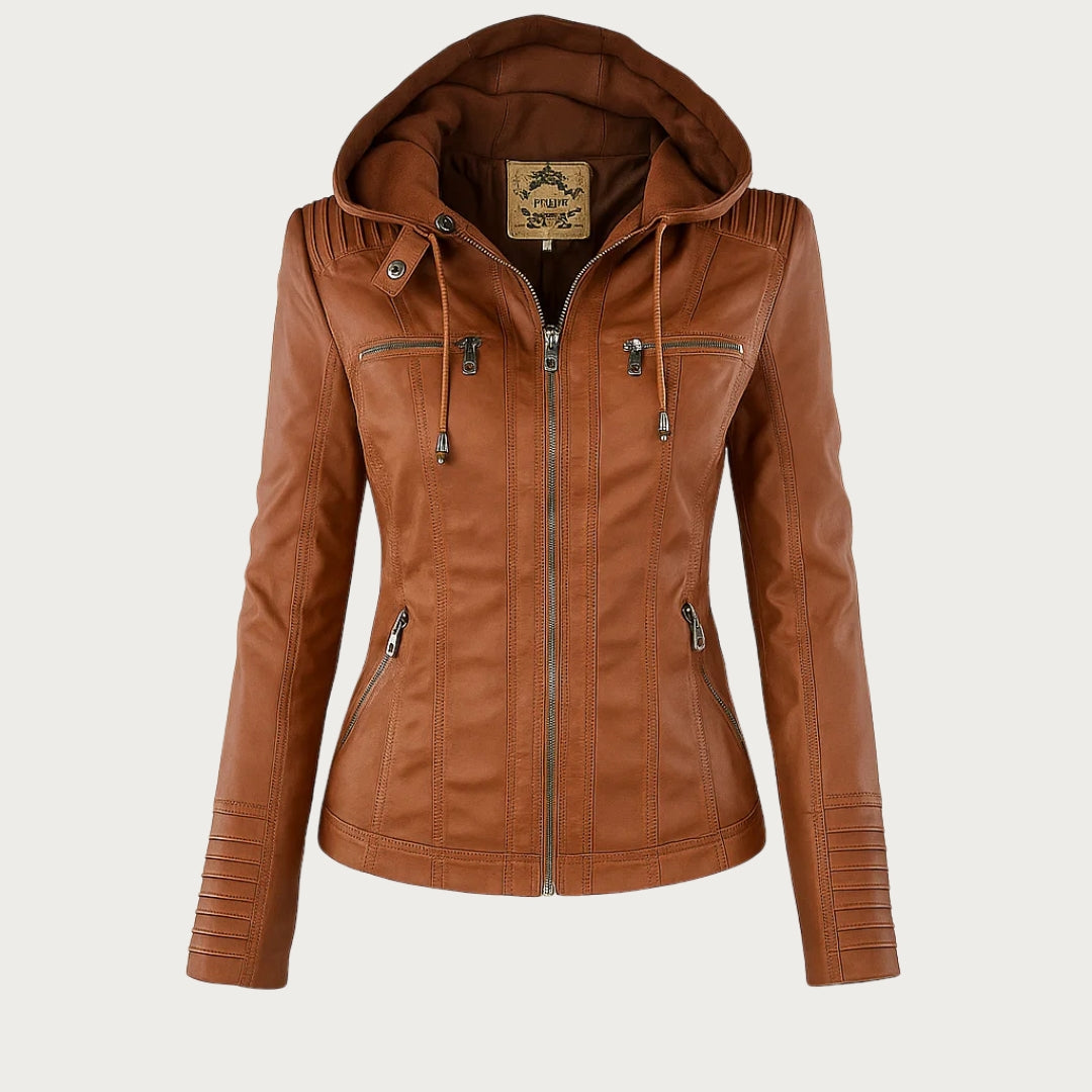 Flavia | Sturdy Elegant Leather Jacket