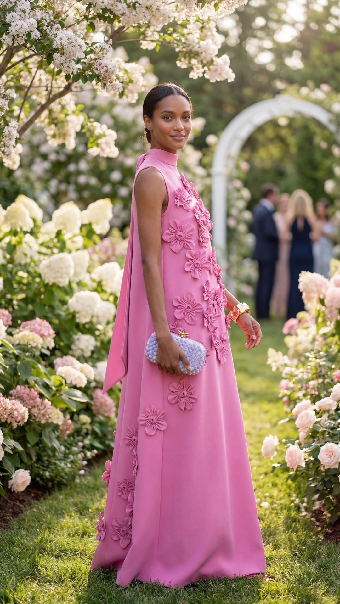 Adeline - 3D Floral Maxi Dress