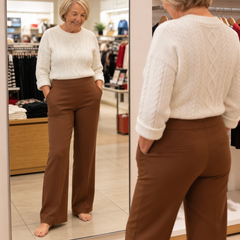 Lize Comfortable Wide-Leg Stretch Pants - 2