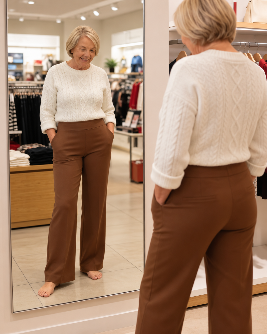 Lize Comfortable Wide-Leg Stretch Pants - 2