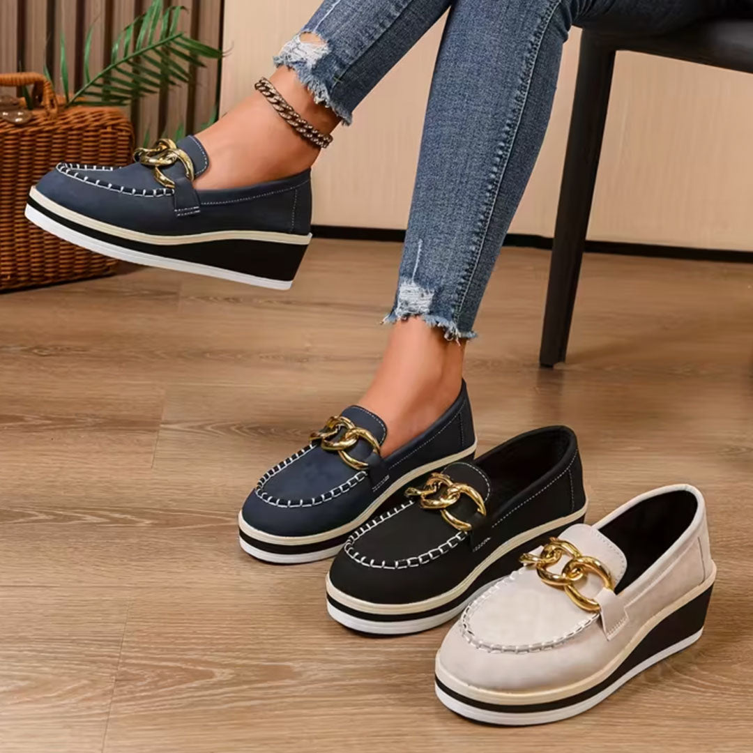 Abigail | Relia Chain Comfort Platform Loafer - 6