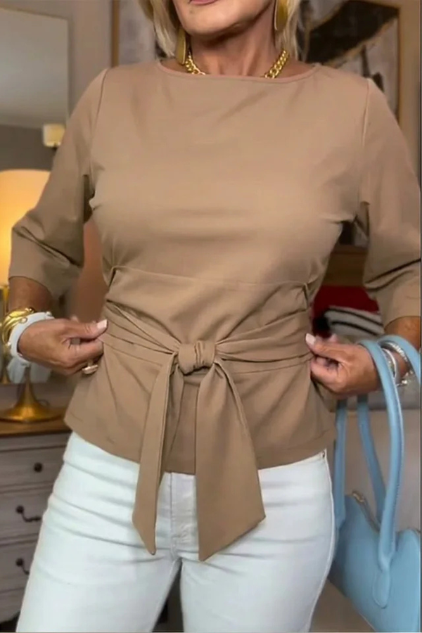 Daria | Stylish Bow Tie Waist Top - 1