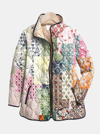 Ava | Floral Print Quilted Jacket