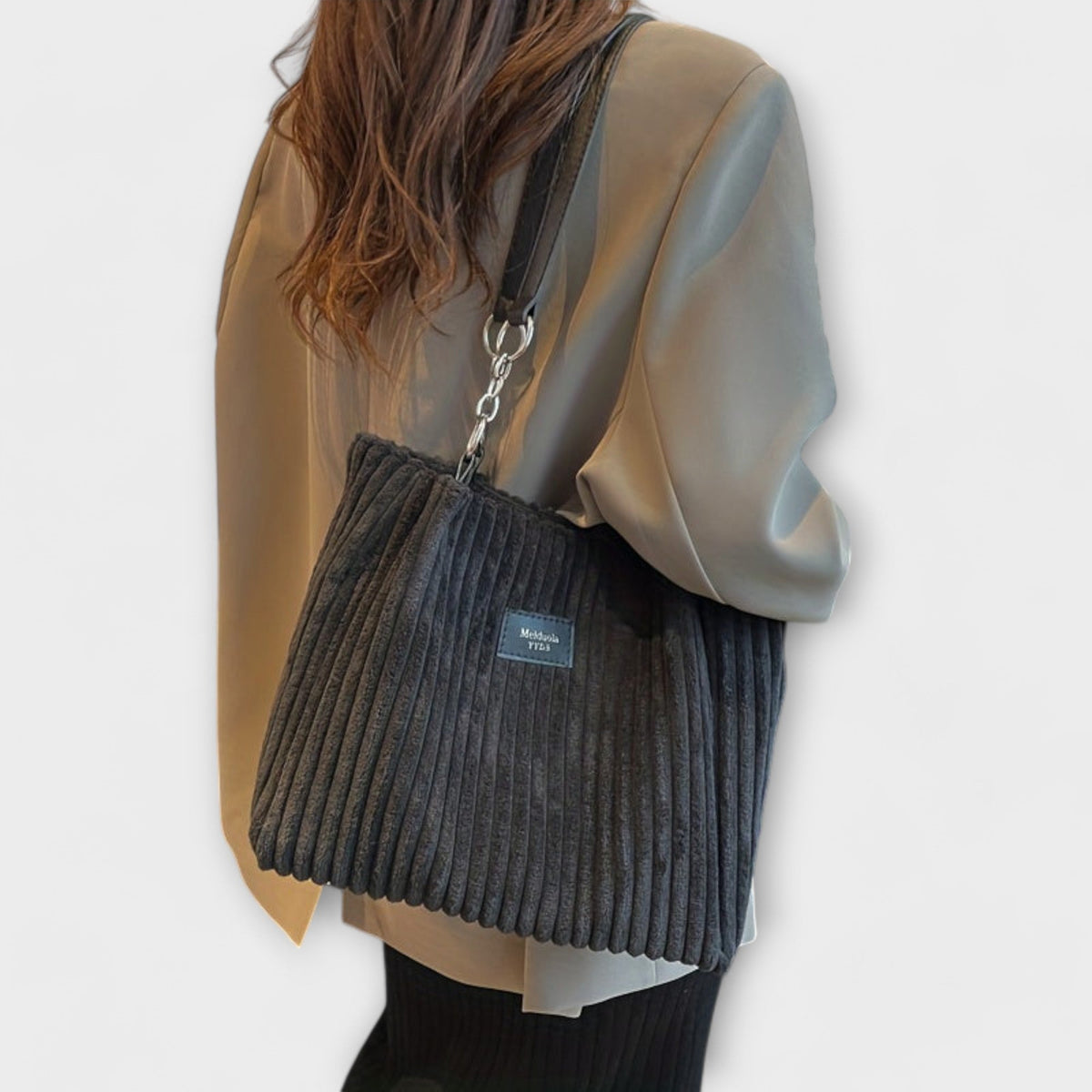 Yolanda | Soft Cord Shoulder Bag