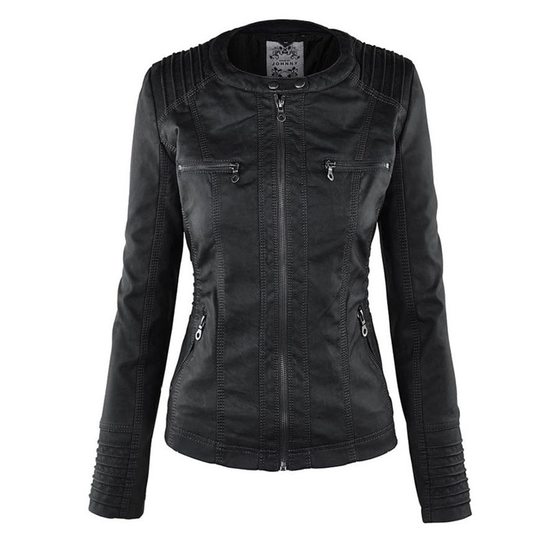 Flavia | Sturdy Elegant Leather Jacket