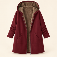 Josefin | Cozy Sherpa-Lined Hooded Coat - 12