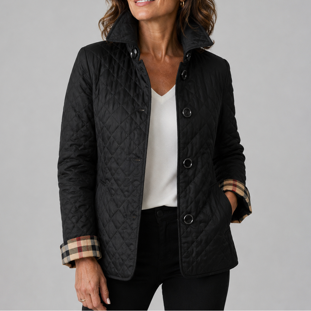 Ondina | Quilted button-front jacket