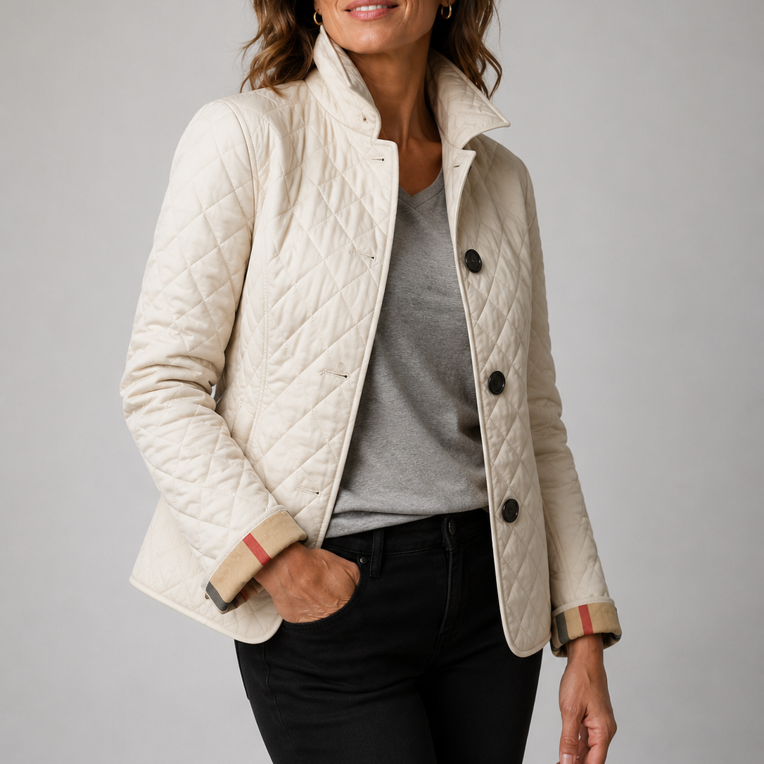 Ondina | Quilted button-front jacket