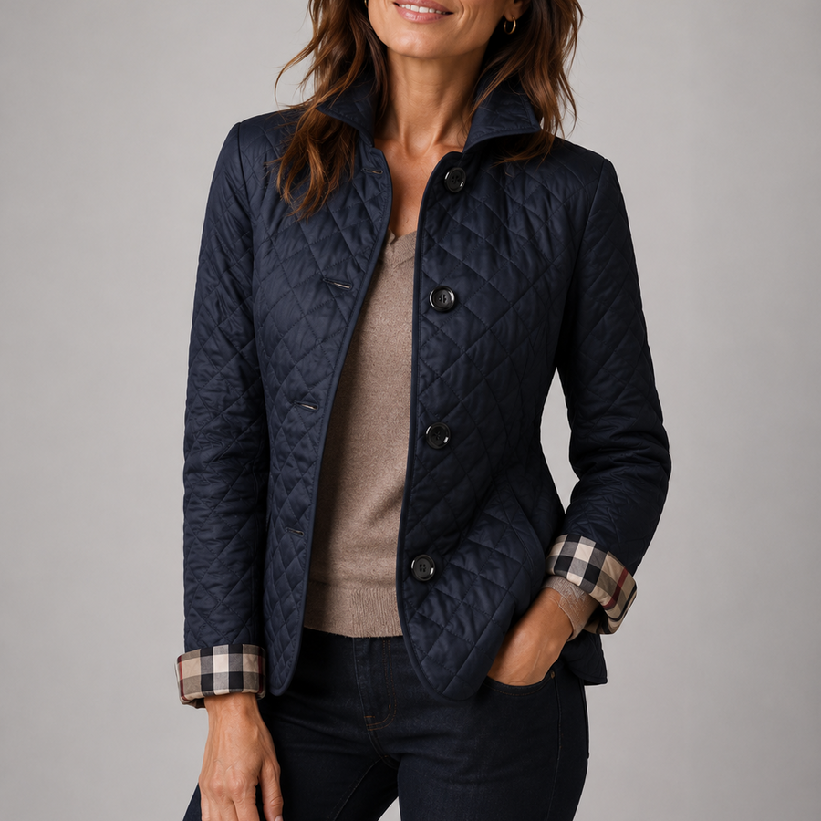 Ondina | Quilted button-front jacket