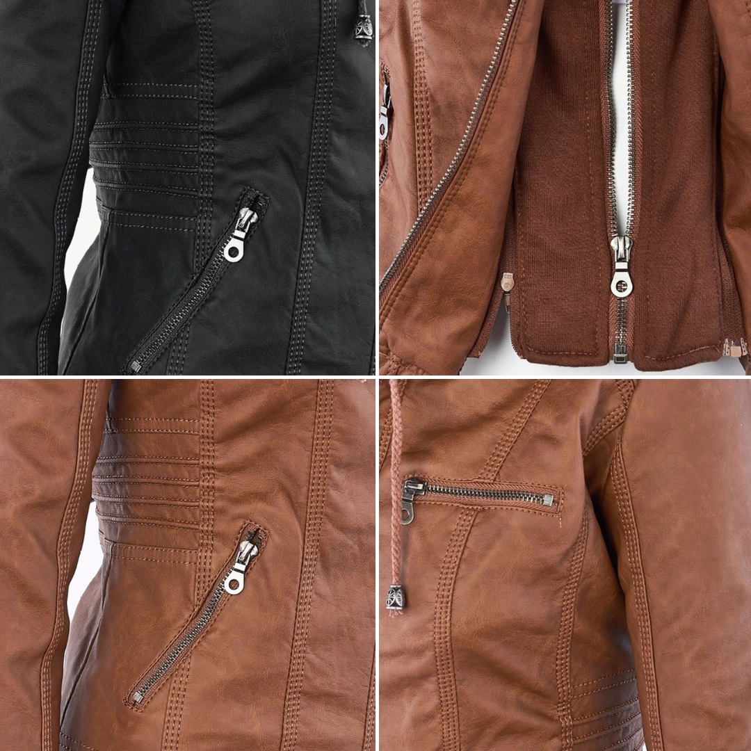 Flavia | Sturdy Elegant Leather Jacket