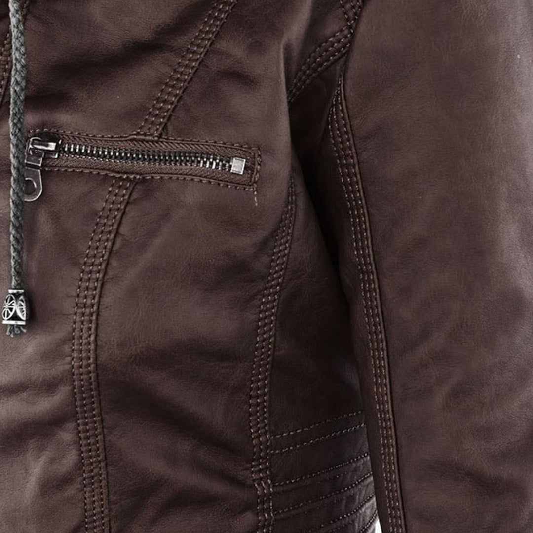 Flavia | Sturdy Elegant Leather Jacket