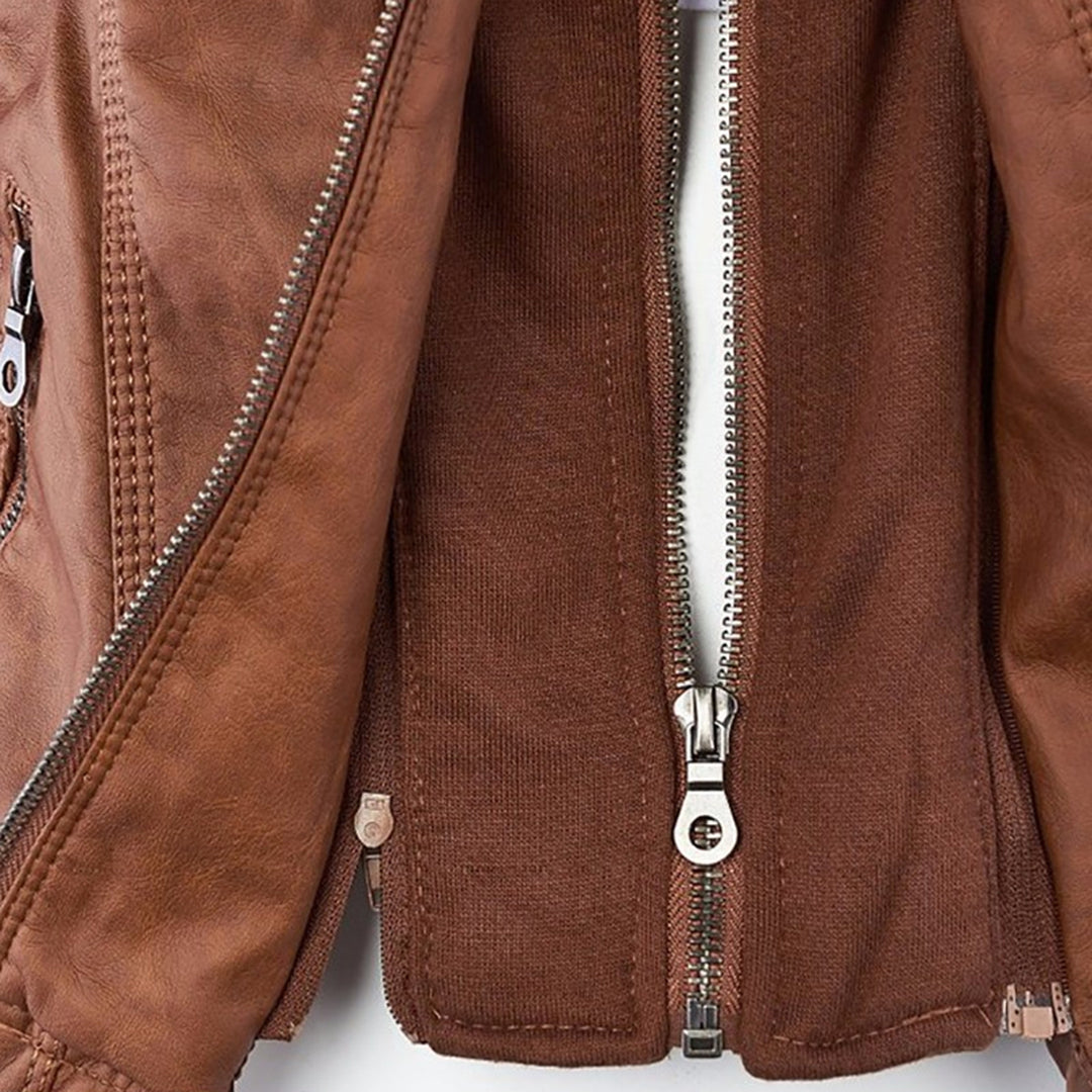 Flavia | Sturdy Elegant Leather Jacket