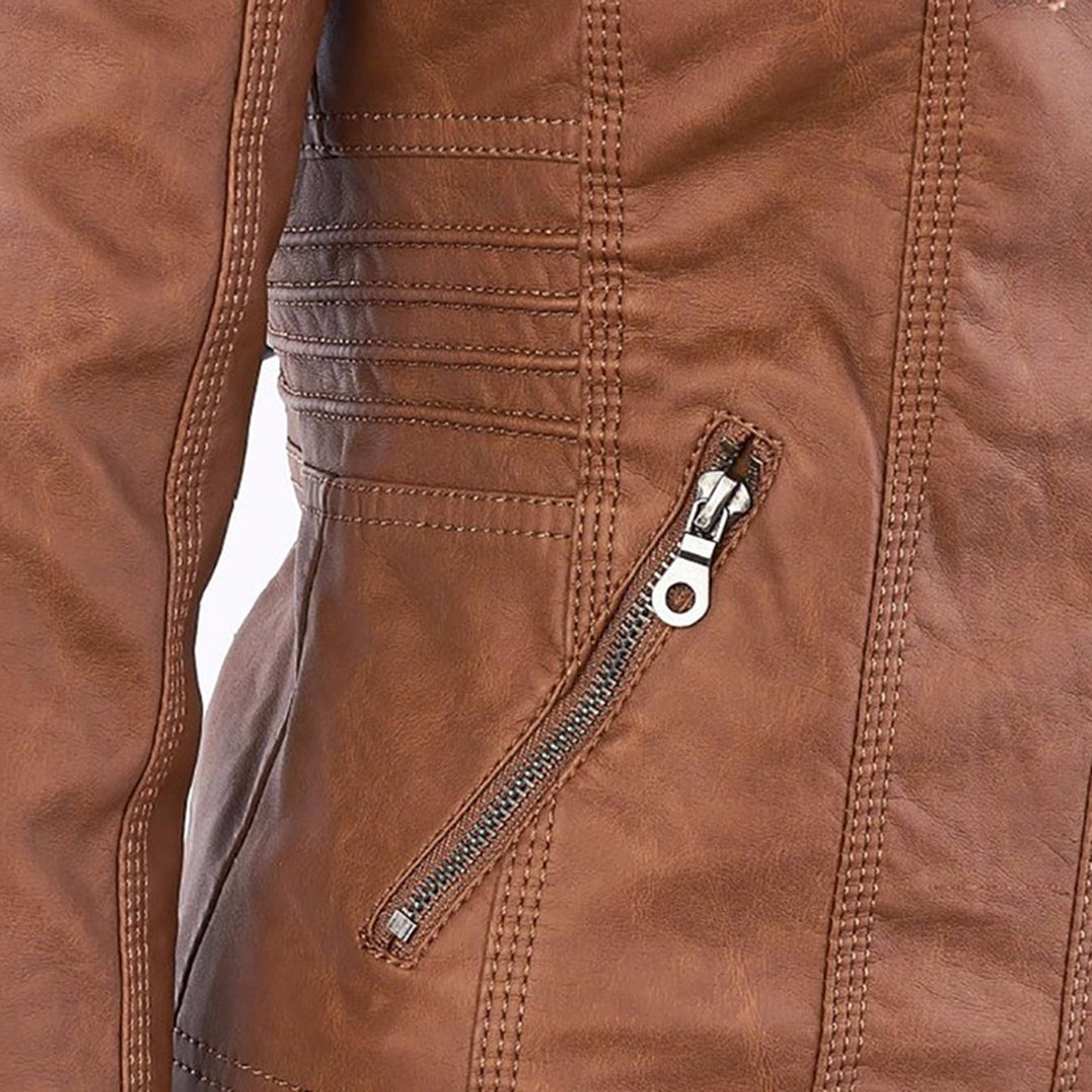 Flavia | Sturdy Elegant Leather Jacket