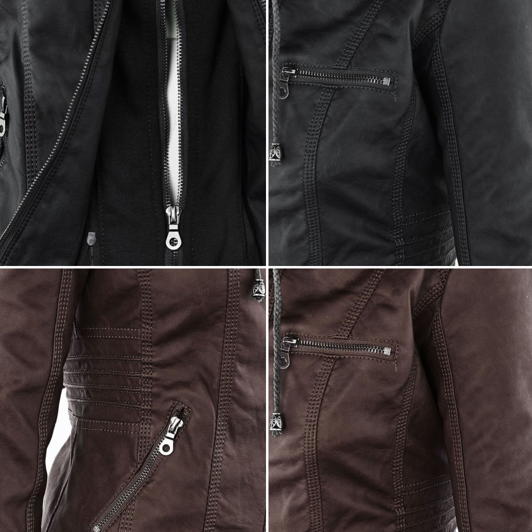 Flavia | Sturdy Elegant Leather Jacket
