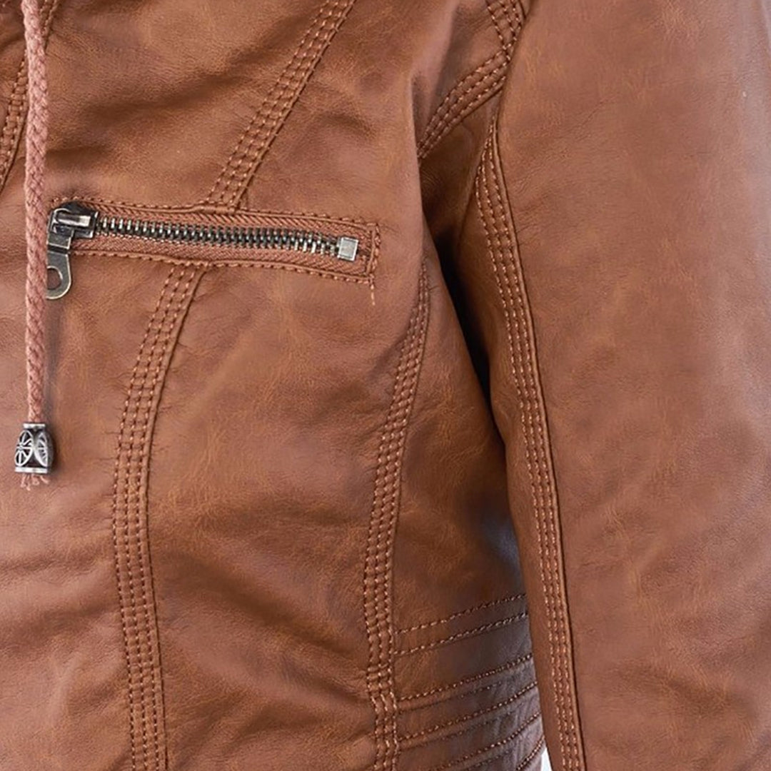 Flavia | Sturdy Elegant Leather Jacket
