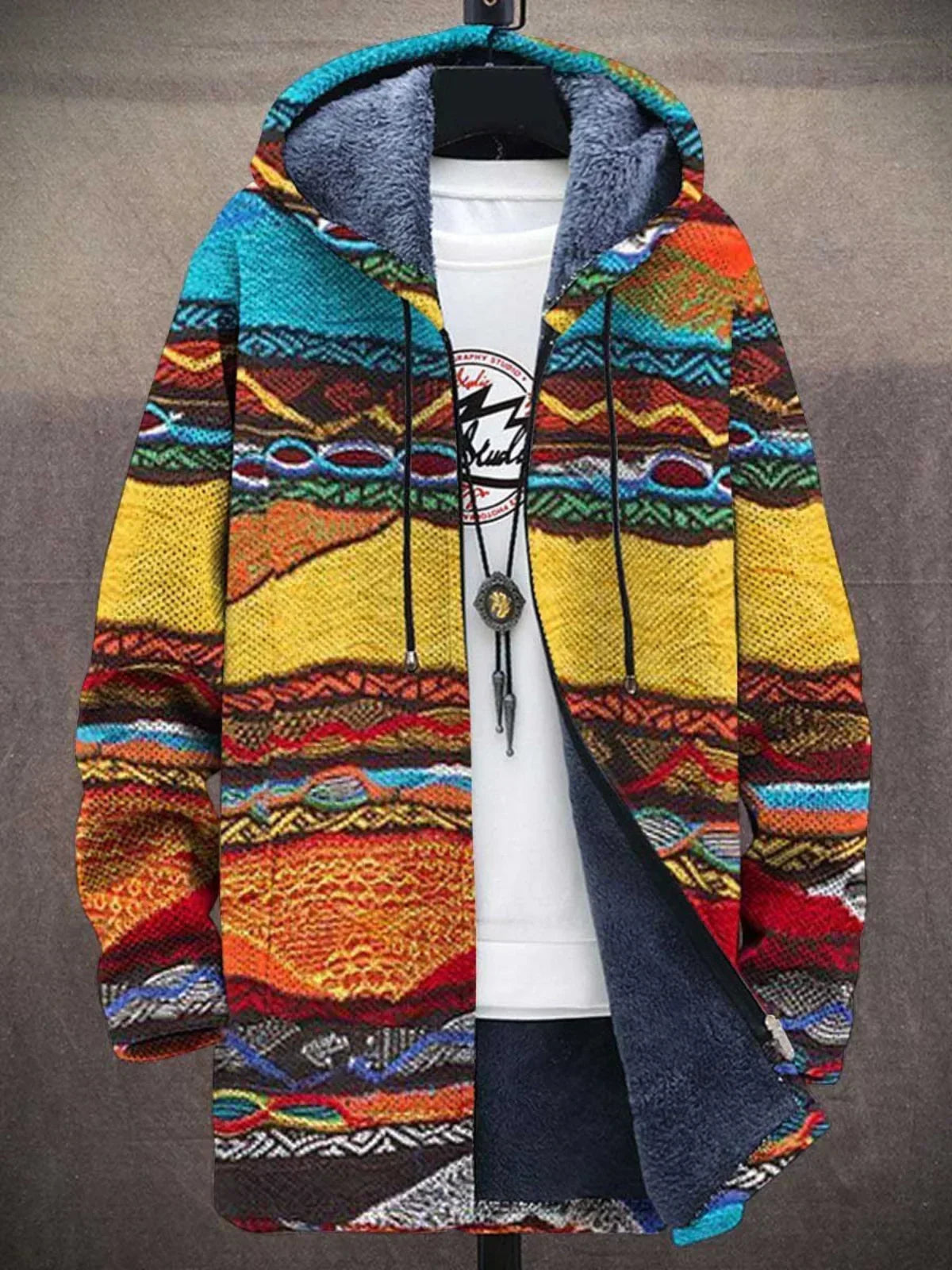 Cynthia | Artful Hooded Cardigan - 3