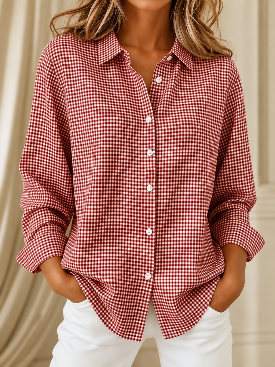 Elowen | Plaid Button-Down Shirt - 1