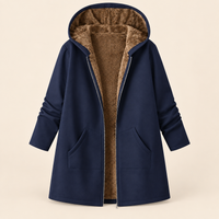 Josefin | Cozy Sherpa-Lined Hooded Coat
