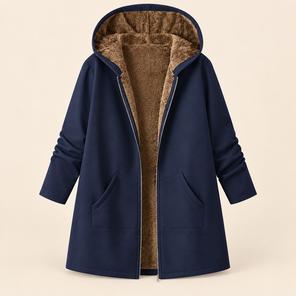 Josefin | Cozy Sherpa-Lined Hooded Coat - 1